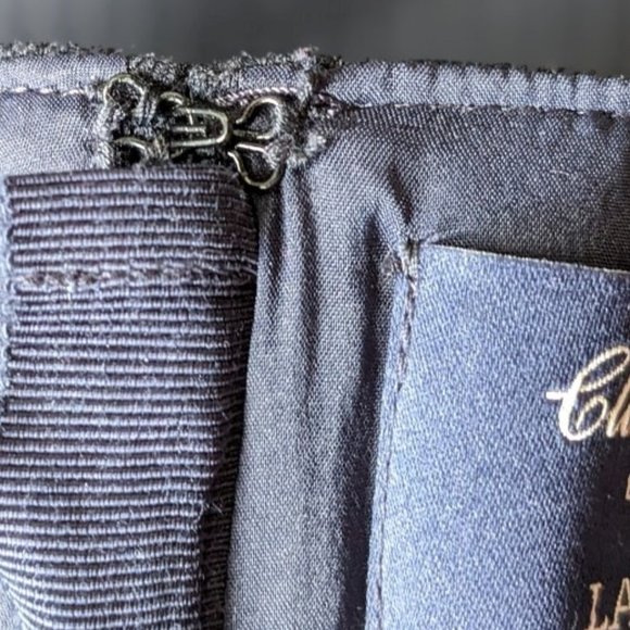 Classic Sheath Dress NEW Sleeveless, Pin-stripe Blue Suiting, Smooth, Lands' End - Picture 16 of 16